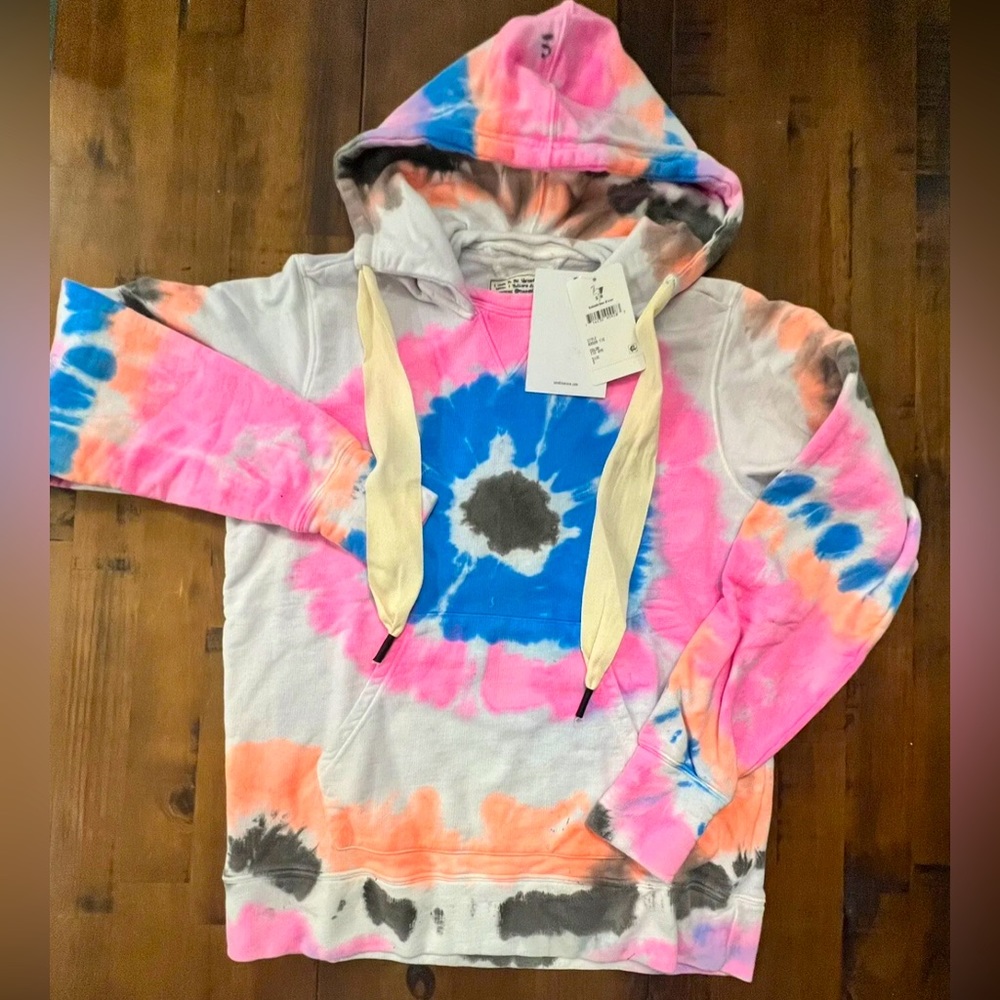 Sandrine Rose Women's Sm Handmade Original Tie Dye Hoodie NWT Free People